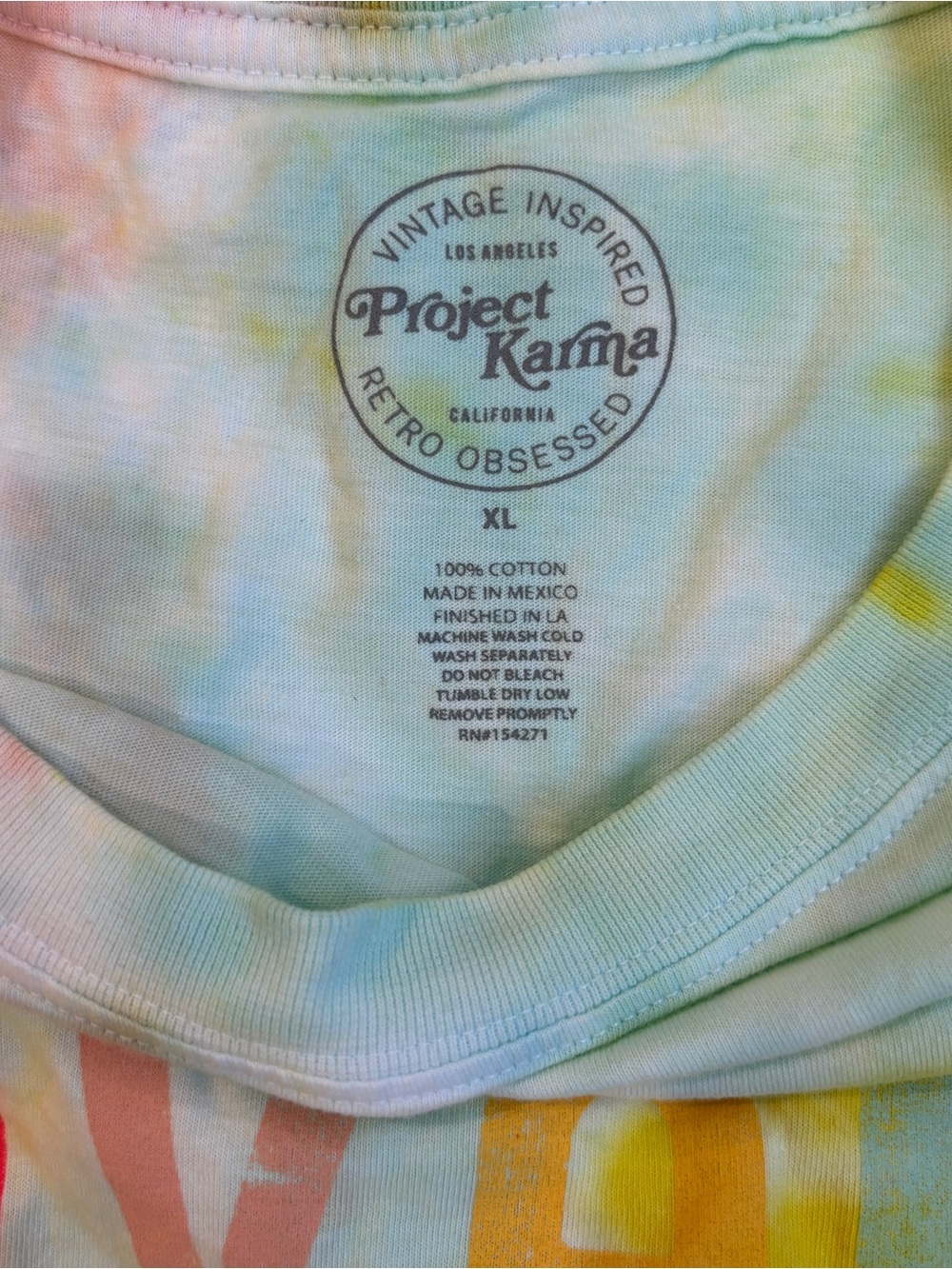 Recycled Karma Havana Tie Dye Graphic Tee - Picture 6 of 7